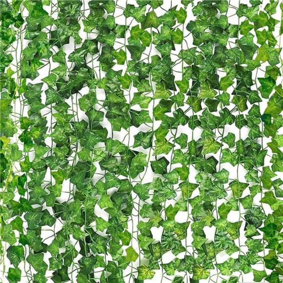Other - 24 Pack 158ft Fake Vines with Leaves for Bedroom Artificial Ivy Garland Plant